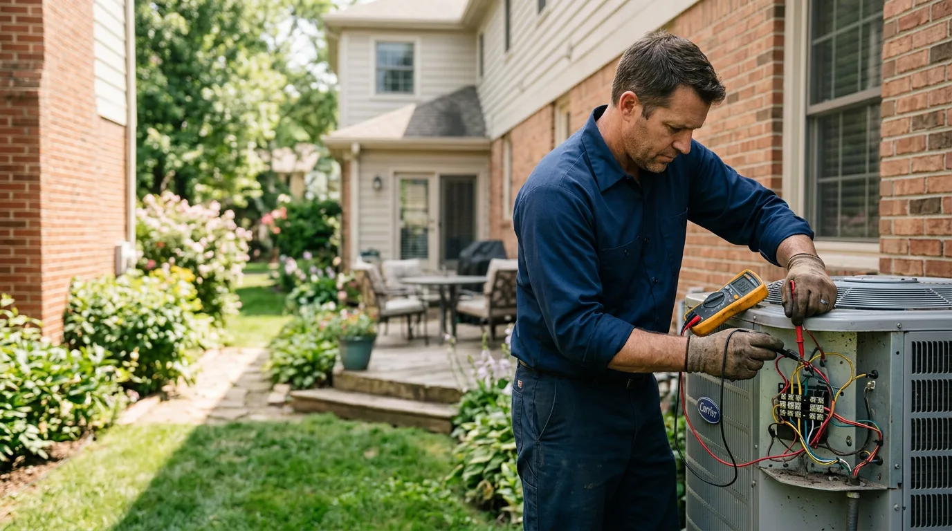 HVAC technician working near Alpine, AL